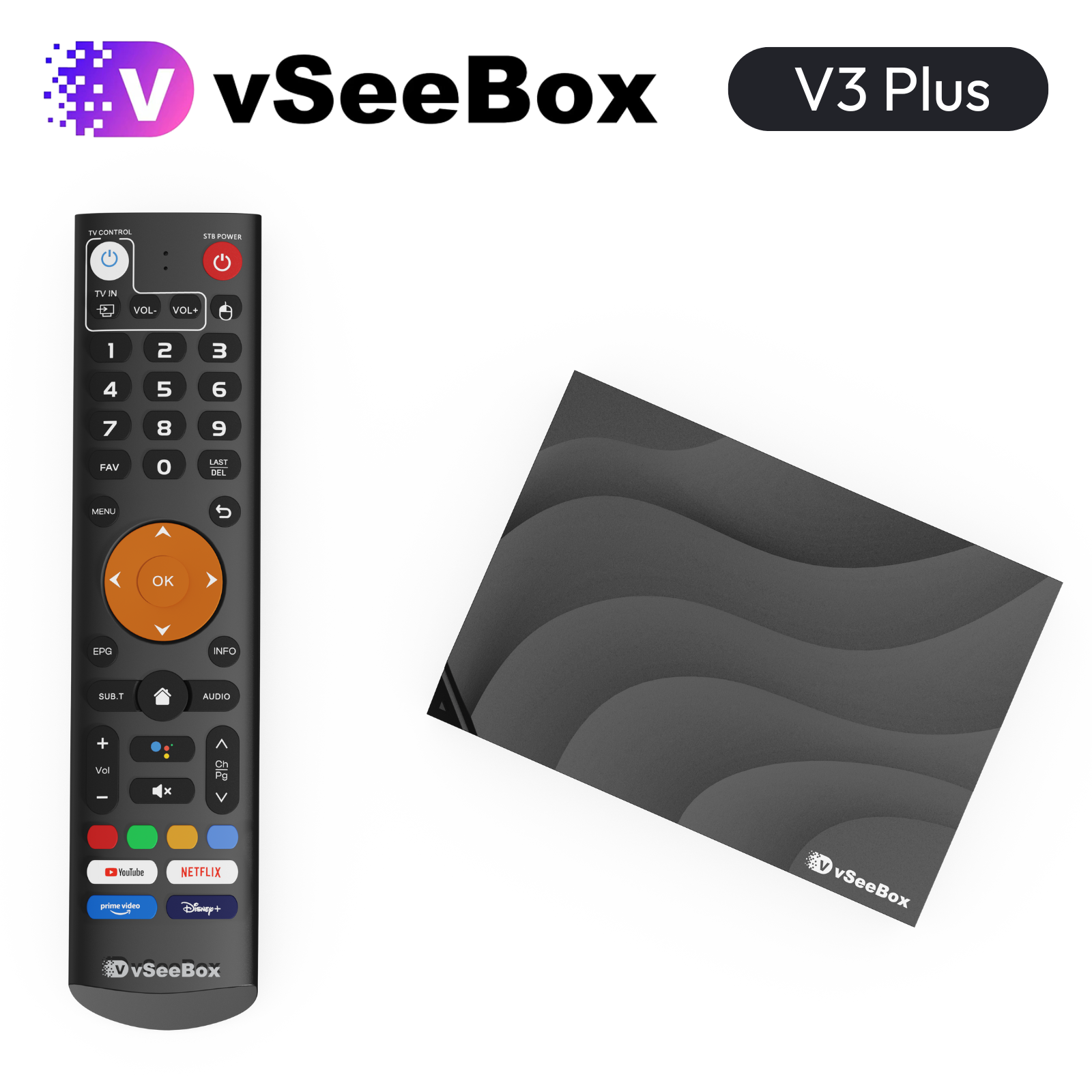 Caja Android VSEEBOX V3 PLUS - 64GB, 6K, Wi-Fi 6, Android 12 - Envío Rápido Gratis, Ideal Para Streaming
