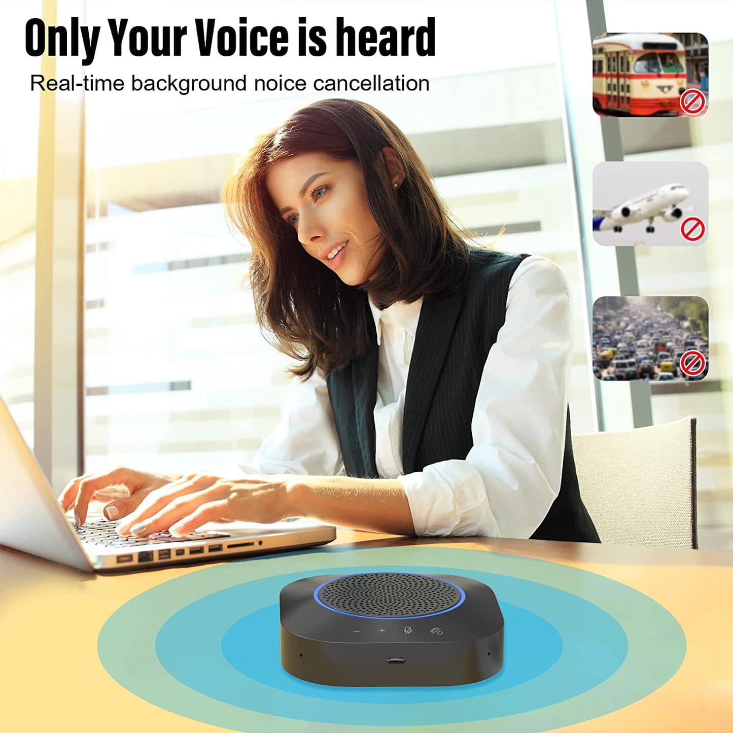 Bluetooth Voice Control Speakerphone by vSeeBox